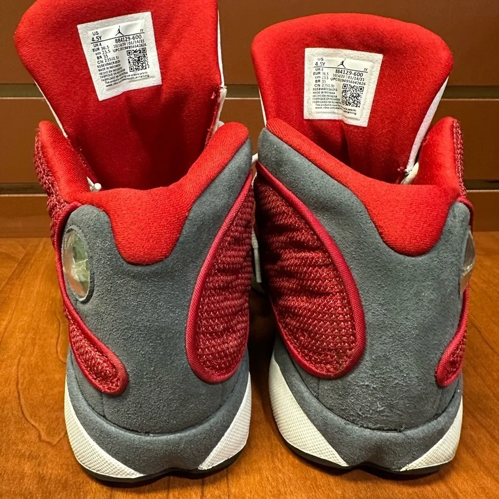 Jordan Red and White Sneakers